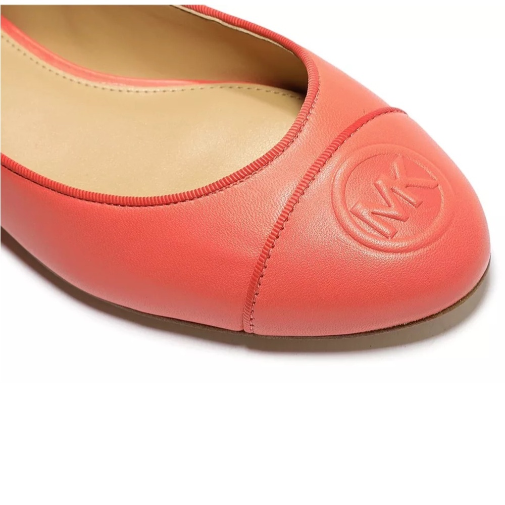 Michael Kors Orange Dylyn MK Logo Ballet Flats Sz. 10 - Picture 3 of 7
